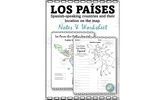 Spanish: Countries and Capitals Speaking Spanish Maps