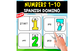 SPANISH DOMINÓ | NUMBERS 1 TO 10