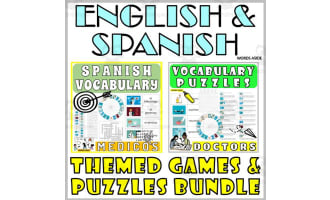 Spanish English Bilingual Vocabulary Activities DOCTORS
