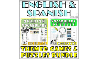 Spanish English Bilingual Vocabulary Activities HOSPITAL