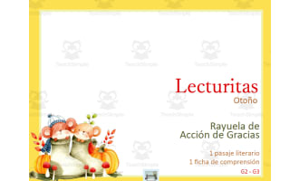 Spanish | Espanol | Bridging Lecturita Otoño Spanish Reading Comprehension Comprensión lectora Acción de Gracias Thanksgiving