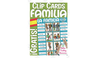 Spanish: Family Clip Cards | Vocabulary Practice Activity