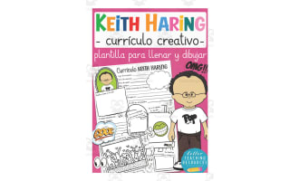 Spanish: Famous People Creative Resumes | Keith Haring Write & Draw Templates