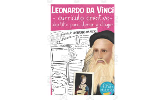 Spanish: Famous People Creative Resumes | Leonardo da Vinci Write & Draw Templates