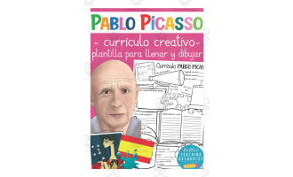 Spanish: Famous People Creative Resumes | Pablo Picasso Write & Draw Templates