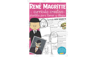 Spanish: Famous People Creative Resumes | Rene Magritte Write & Draw Templates
