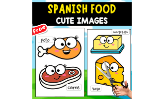 SPANISH FOOD | CUTE IMAGES FOR CUTTING