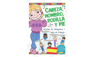 Spanish: Head, Shoulders, Knees & Toes Flash Cards