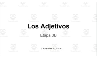 Spanish: Los Adjetivos