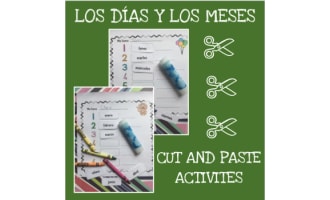 Spanish: Months and Days Cut and Paste Activity