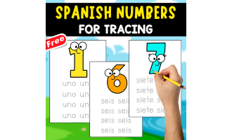 SPANISH NUMBERS FOR TRACING | 1 TO 10