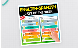 Spanish Days of the Week – Classroom Poster