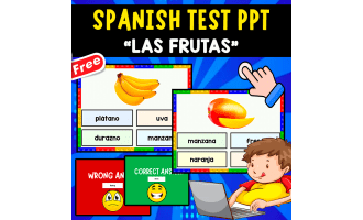 SPANISH PPT GAME QUIZ | LAS FRUTAS EN ESPAÑOL