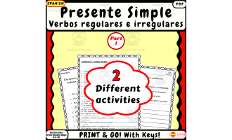 Spanish Present Simple practice Part 1 Print with keys