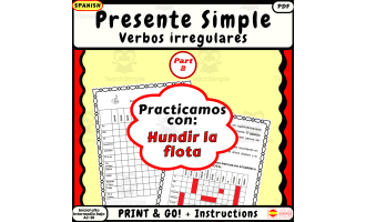 Spanish Present Simple practice Part 2 Battleship Irregular verbs