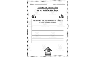 Spanish: Primary Writing Program | "In my room, there is..."