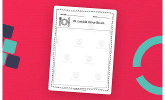 Spanish: Primary Writing Program | "My favorite food is..." - Escritura Primaria en español.