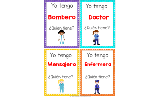 Spanish: Professions Flash Cards