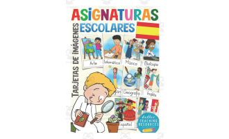 Spanish: School Subjects Flash Cards