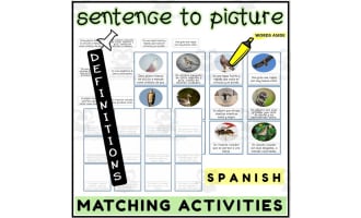 Spanish Sentence to Picture Activities Flashcards 1