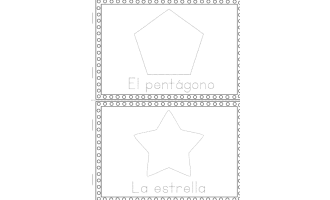 Spanish Shapes Mini books - Trace and write