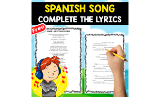 SPANISH SONG EXERCISE | Complete the lyrics | ANGEL