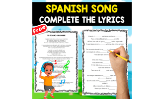 SPANISH SONG EXERCISE | Complete the lyrics | YO TE AMO