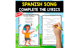 SPANISH SONG EXERCISES | Complete the lyrics | TE VI VENIR