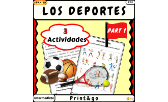 Spanish sports Los deportes actividades Parte 1