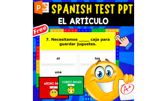 SPANISH TEST | EL ARTICULO | 10 EXERCISES