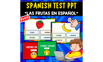 SPANISH TEST PPT | LAS FRUTAS EN ESPAÑOL
