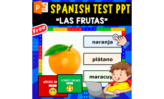 SPANISH TEST PPT | LAS FRUTAS | GAME