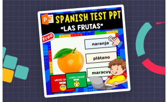 SPANISH TEST PPT | LAS FRUTAS | GAME