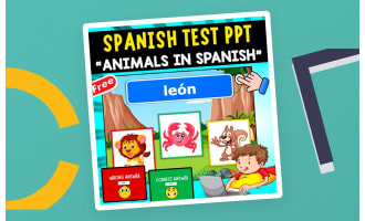 SPANISH TEST PPT | THE ANIMALS IN SPANISH