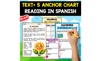 SPANISH TEXT + 5 ANCHOR CHART | EL GIRASOL