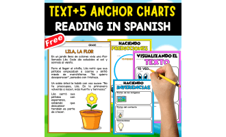 SPANISH TEXT + 5 ANCHOR CHART | LILA LA FLOR
