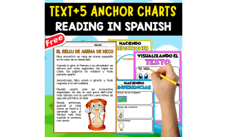 SPANISH TEXT + 5 ANCHOR CHARTS | El reloj de arena de Nico