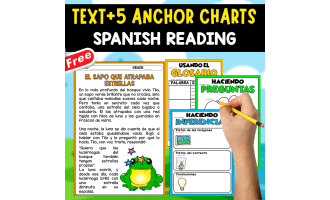 SPANISH TEXT + 5 ANCHOR CHARTS | El sapo que atrapaba estrellas