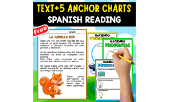 SPANISH TEXT + 5 ANCHOR CHARTS | LA ARDILLA PIP