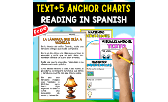 SPANISH TEXT + 5 ANCHOR CHARTS | La lámpara que olía a vainilla