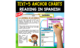 SPANISH TEXT + 5 ANCHOR CHARTS | La linterna de los deseos