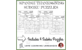 Spanish: Thanksgiving Sudoko Puzzles