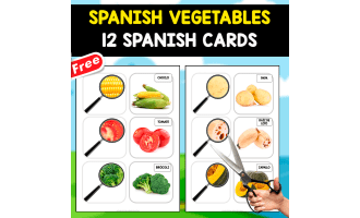 SPANISH VEGETABLES FLASHCARDS | 12 FREE FLASHCARDS