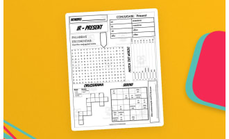 Spanish Verb IR Conjugation – 6-Activity Worksheet