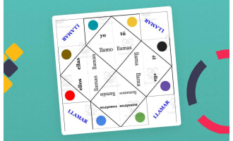 Spanish: Verb LLAMAR Fortune Teller - present tense