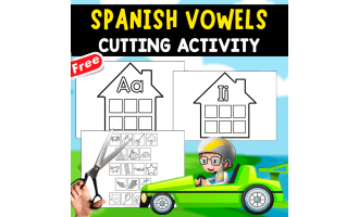 SPANISH VOWELS | CUTTING ACTIVITY