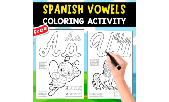 SPANISH VOWELS | FREE POSTERS FOR COLORING