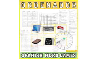 Spanish Word Games | Crossword Wordsearch Anagram | COMPUTER