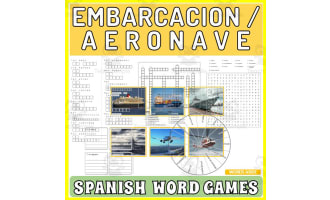 Spanish Word Games | Crossword Wordsearch Anagram | CRAFTS