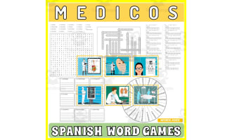 Spanish Word Games | Crossword Wordsearch Anagram | DOCTORS
